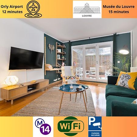 Cosy'N Paris - Parking Secure - Metro 14 - Wifi - Terrace - Premium Bedding Lejlighed Gentilly Eksteriør billede